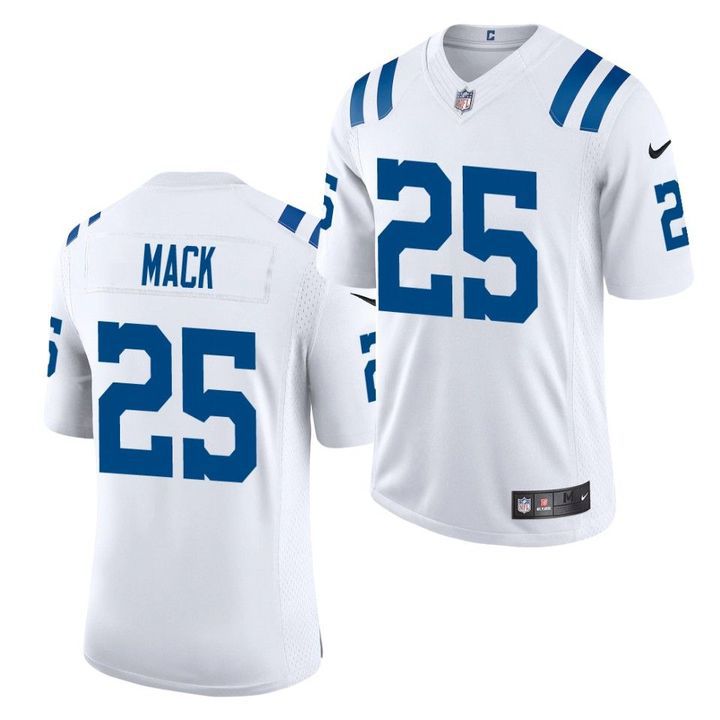 Men Indianapolis Colts #25 Marlon Mack Nike White Limited NFL Jersey